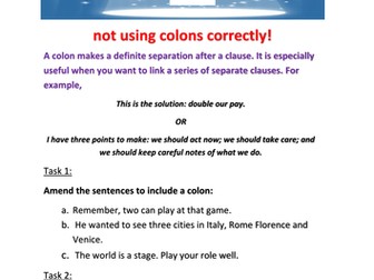 Punctuation and Grammar - dialogic feedback