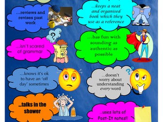 'A good language learner...' poster