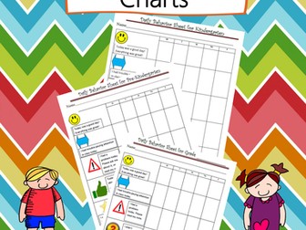 Daily Behavior Chart for Parent Communication