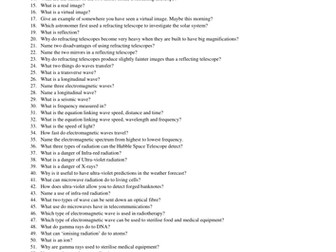 Practice Physics questions on P1 from Edexcel Science GCSE. 235 Questions.  