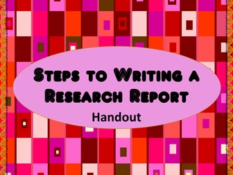 How to Write a Research Report 