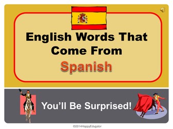 English Words That Come From Spanish PowerPoint  