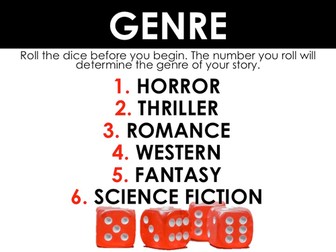 Creative Writing Board Game: Creative Dice-ing!