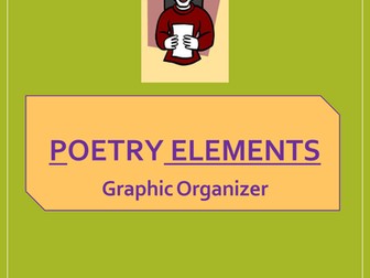 Poetry Elements Graphic Organizer 