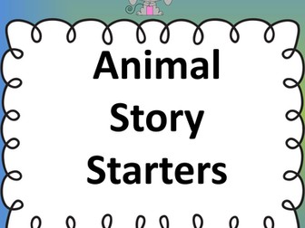 Animal Story Starters 