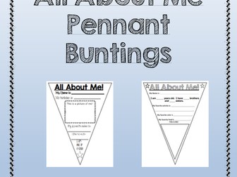 All About Me Pennant Buntings