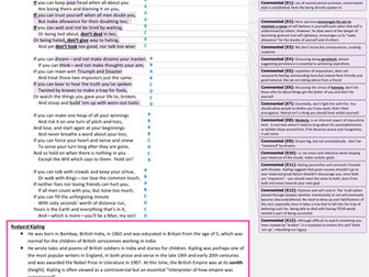 A* annotated 'If' by Rudyard Kipling 