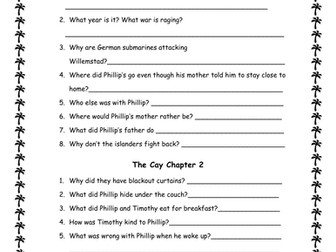 The Cay Novel Study