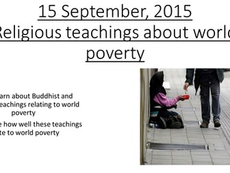 AQA GCSE B Religion and Morality Religious Teachings Poverty