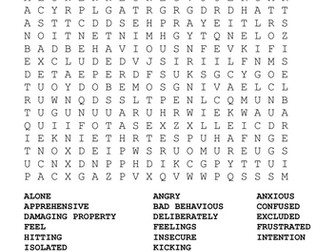 Anti-Bullying Word Search