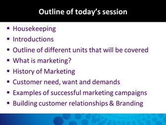 Introduction to marketing- Principles of marketing