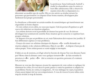 Reading comp. for IB on the topic Les relations sociales (Les disputes)
