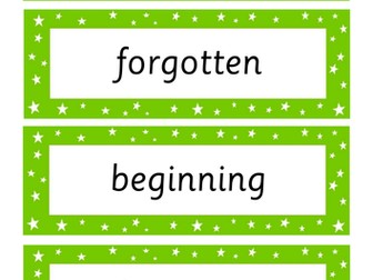 Y3 and Y4 Spelling Flashcards (all objectives)