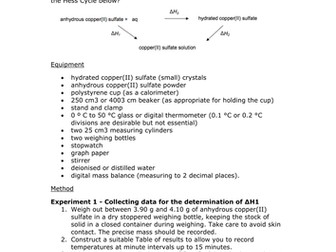 AQA AS (Year 1) Chemistry - Required Practical 2 Template