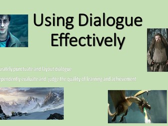 Using Dialogue in writing 