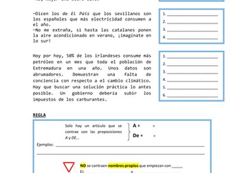 Artículos definidos, indefinidos y sustantivación Animo AQA A2
