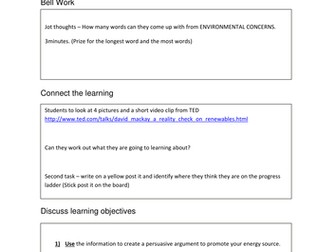 Where should we get our energy from