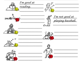 'To be good at' + gerund worksheet