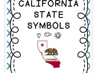 Social Studies : California State Symbols Unit and County Postcard Contest