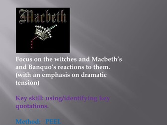 Macbeth and Banquo meet the witches