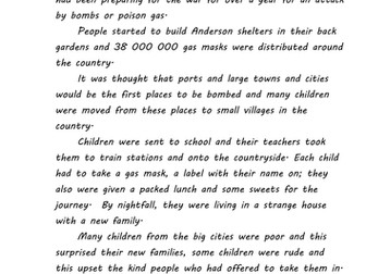 World War Two - Various Activities