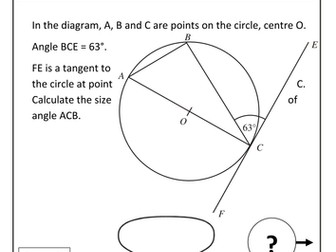 circle theorem treasure hunt / loop cards