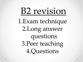 B2 revision questions