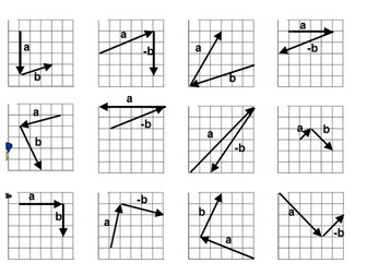 Adding and Subtracting with Vectors Matching cards