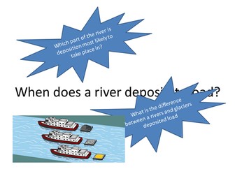 Meanders, waterfalls and features of deposition.