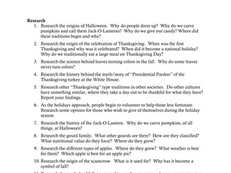 101 Essay, Creative, and Journal Writing Prompts for Fall