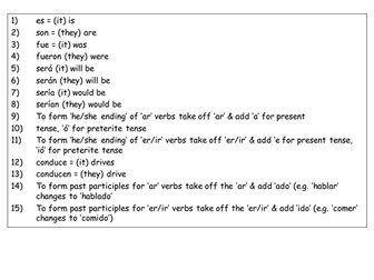 Passive in Spanish (Year 12/13)
