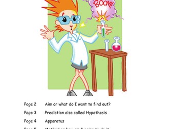 Science investigation/experiment workbook