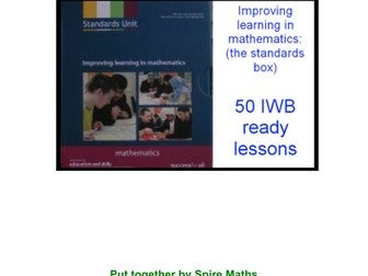 50 IWB interactive lessons for the Improving learning in mathematics resource