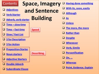 Space Complex Sentence Builder
