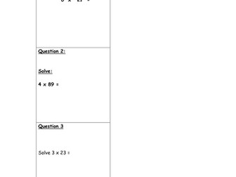 Mental Multiplication Strategies