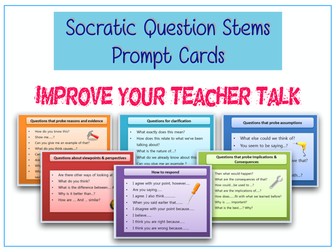Socratic Question -Stem  Cards