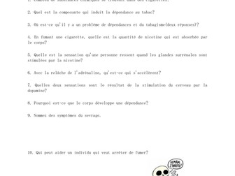 Le tabagisme compréhension orale