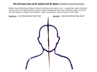 Jekyll and Hyde split character note taking grid