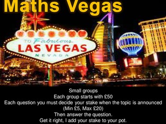 Maths Vegas Revision 4