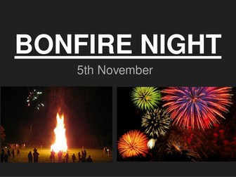 Bonfire Night - tutor activity 