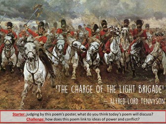'Charge of the Light Brigade' Alfred Tennyson 