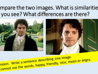 Comparing presentation of characters (language analysis)