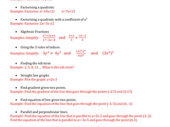 OLD SPEC SEARCH FOR GCSE 9-1 Revision Checklist