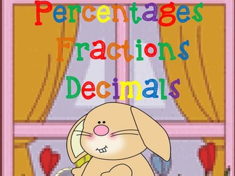 Percents, Decimals, Fractions Easter Bundle