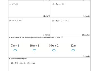 Equations Year 9 Intermediate Maths NSW Review