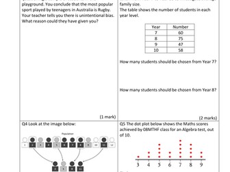 Statistics Year 8 Math Review