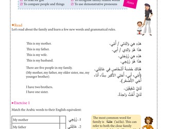 My Family - Arabic Lesson