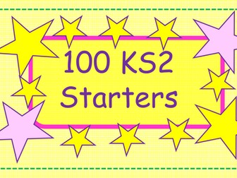Over 100 KS2 New Curriculum Morning Starters