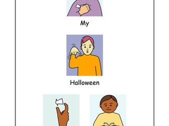 Halloween Word Book of British Sign Language (BSL) Vocabulary