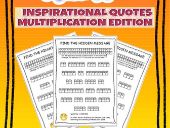6 pack BUNDLE of hidden mystery math messages: multiplication & basic facts